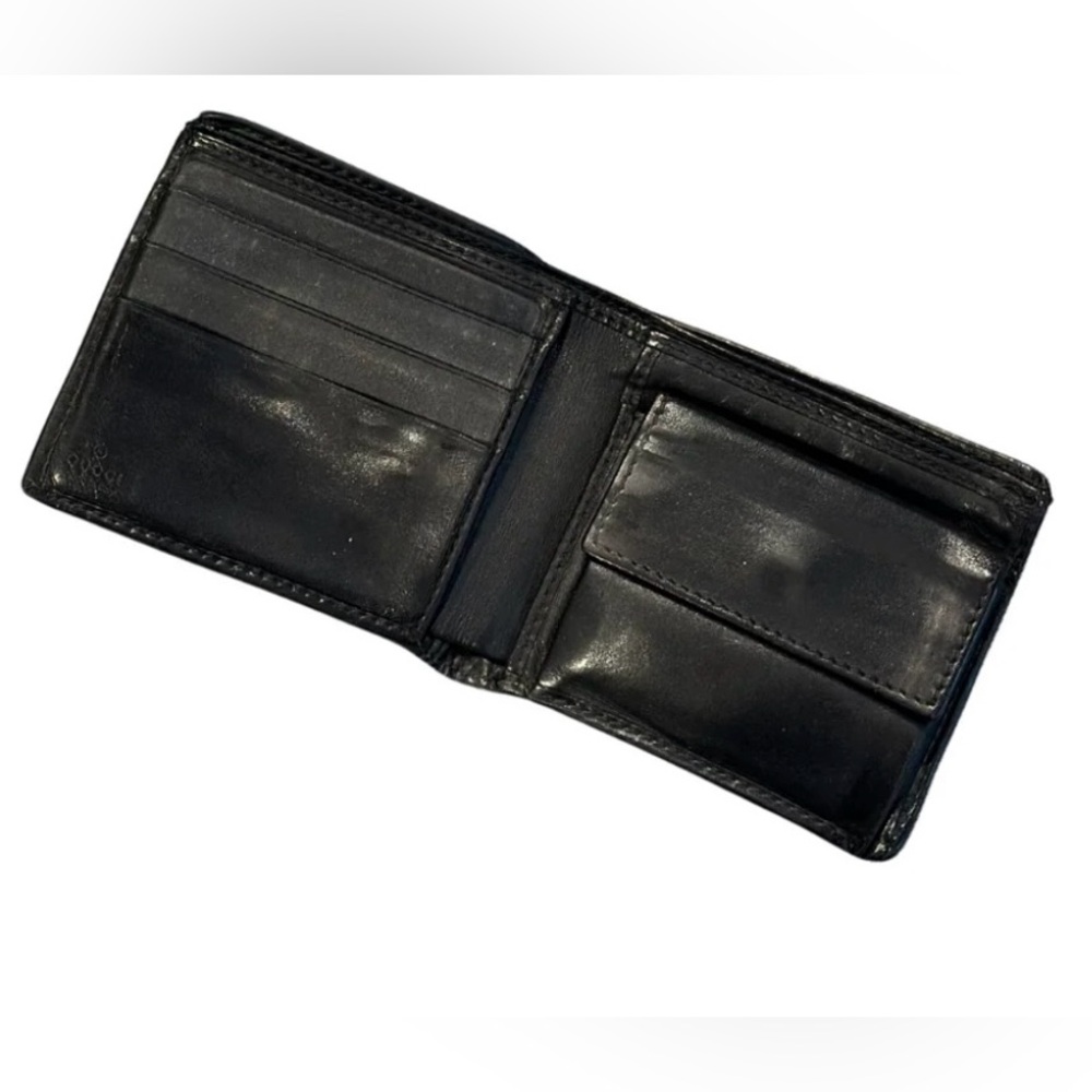 Gucci Interlocking GG Men's Bifold Leather Wallet - Picture 5 of 6
